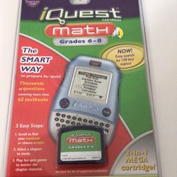 LeapFrog iQuest 2 In 1 Mega Cartridge 6th -8th Grade Math The