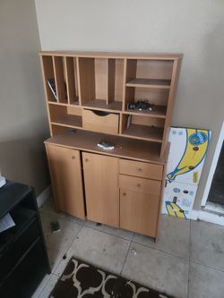 Desk Cabinet Cupboard Drawers Shelves