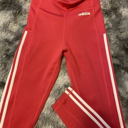 Adidas Hot Pink Slim Training Tights  Small 