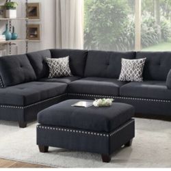 Sectional Sofa + Ottoman