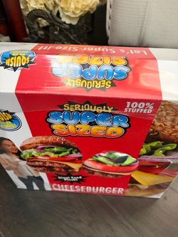 Seriously Super Sized Cheeseburger Plush Toy