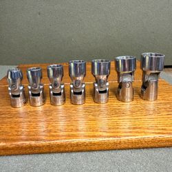 SNAP-ON 7pc SAE UNIVERSAL 3/8” DR SOCKET SET, 3/8-3/4”