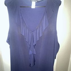 3XL Navy Blue sleeveless Top-New