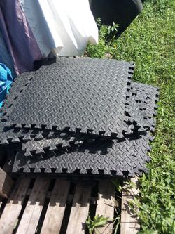 Rubber Square Tile Mat Gym