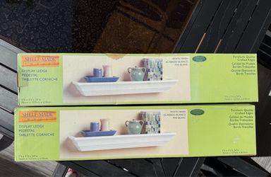 Brand New White Display Shelves