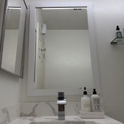 White Vanity Mirror 24x35