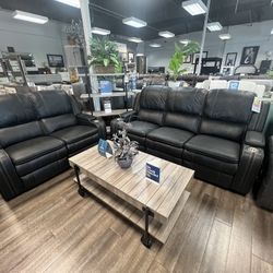 SPECIAL: 2pc Power Reclining Sofa & Love Seat Set