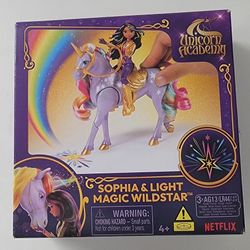 Unicorn Academy, Sophia and Light Magic Wildstar with Rainbow Light-up Effect