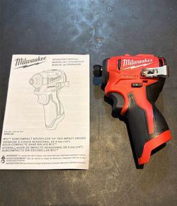 New Milwaukee M12 Brushless Impact Driver