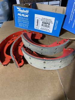 Price Cut - Still Available - Unused Relined Riveted Brake Shoes - LOOK!
