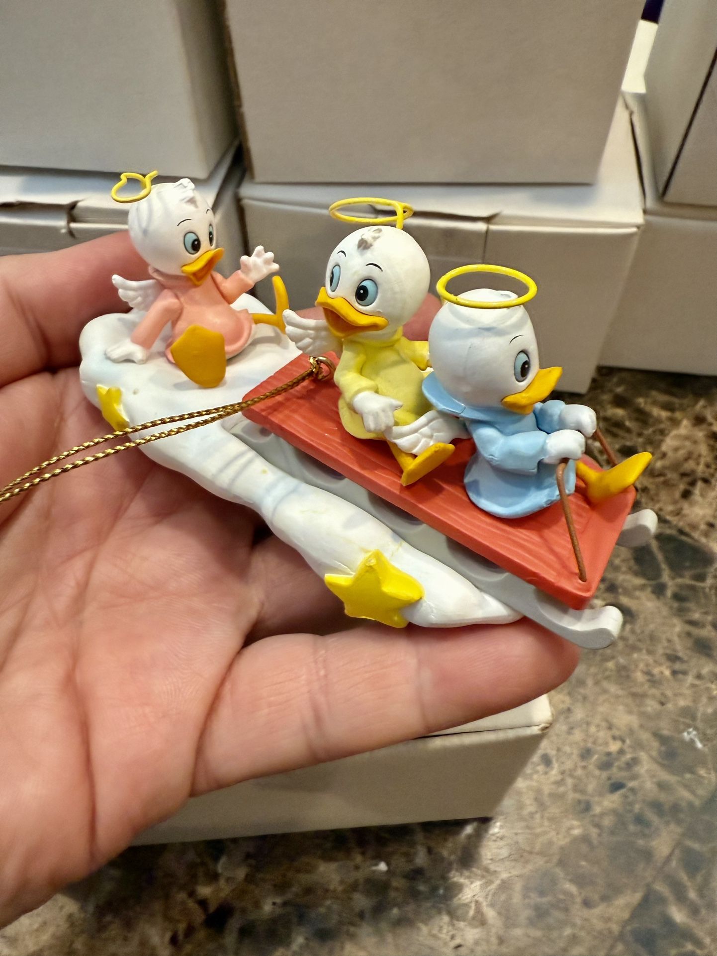 VTG Disney Christmas Magic 26231 Huey, Dewey, & Louie Christmas Holiday Ornament
