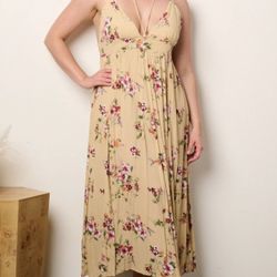 Plus Size Floral Dress