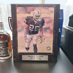 Charlie Garner Signed 8x10 Oakland Raiders