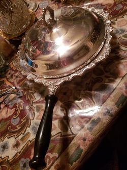 Vintage silver plated chafing dish Buffet server
