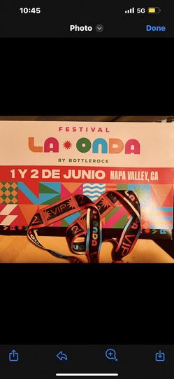 LA ONDA VIP WRISTBAND TICKETS $$$ 