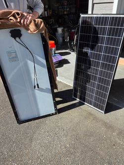 Two 100W solar panels
