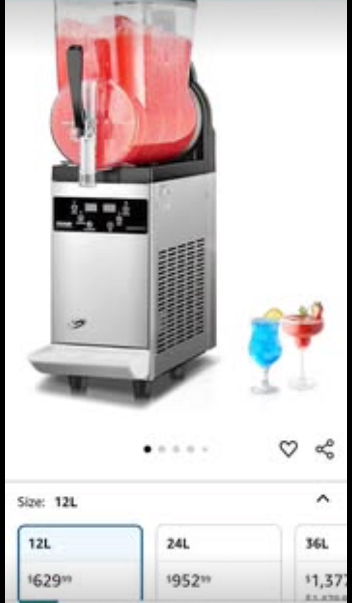 VEVOR Commercial Slushy Machine, 12L. PRICE FIRM