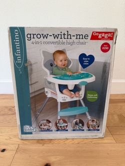 Infantino grow-with-me high hair with meal tray