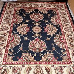 9x8 Traditional Area Rug – Black / Red / Beige – Excellent Condition – $50 FIRM