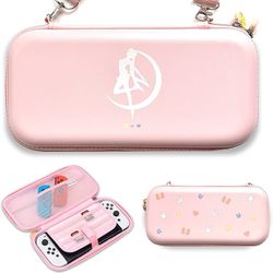 Sailor Moon Switch Carrying Case Pastel Hard Shell for Nintendo Switch, Standard & OLED