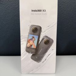 Insta360 - X3 5.7K 360 Degree Action Camera - Black 