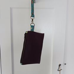 Willow herb wristlet with faux leather