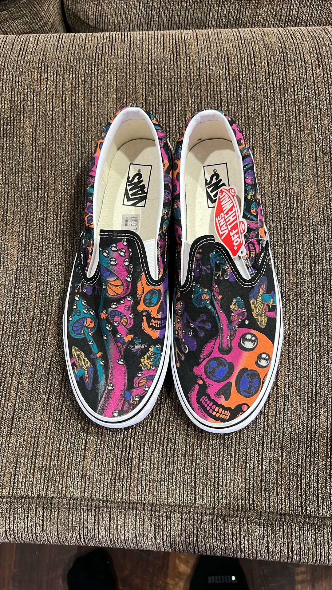 Vans Men’s Size 12 Skull And Mushroom Shoes