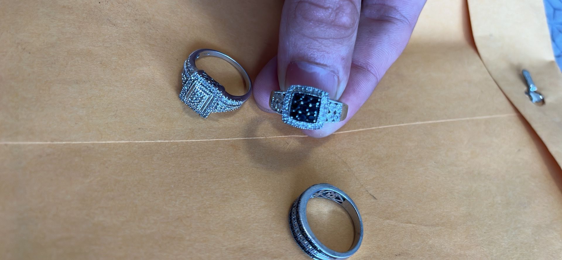 Natural Diamond Ring Set