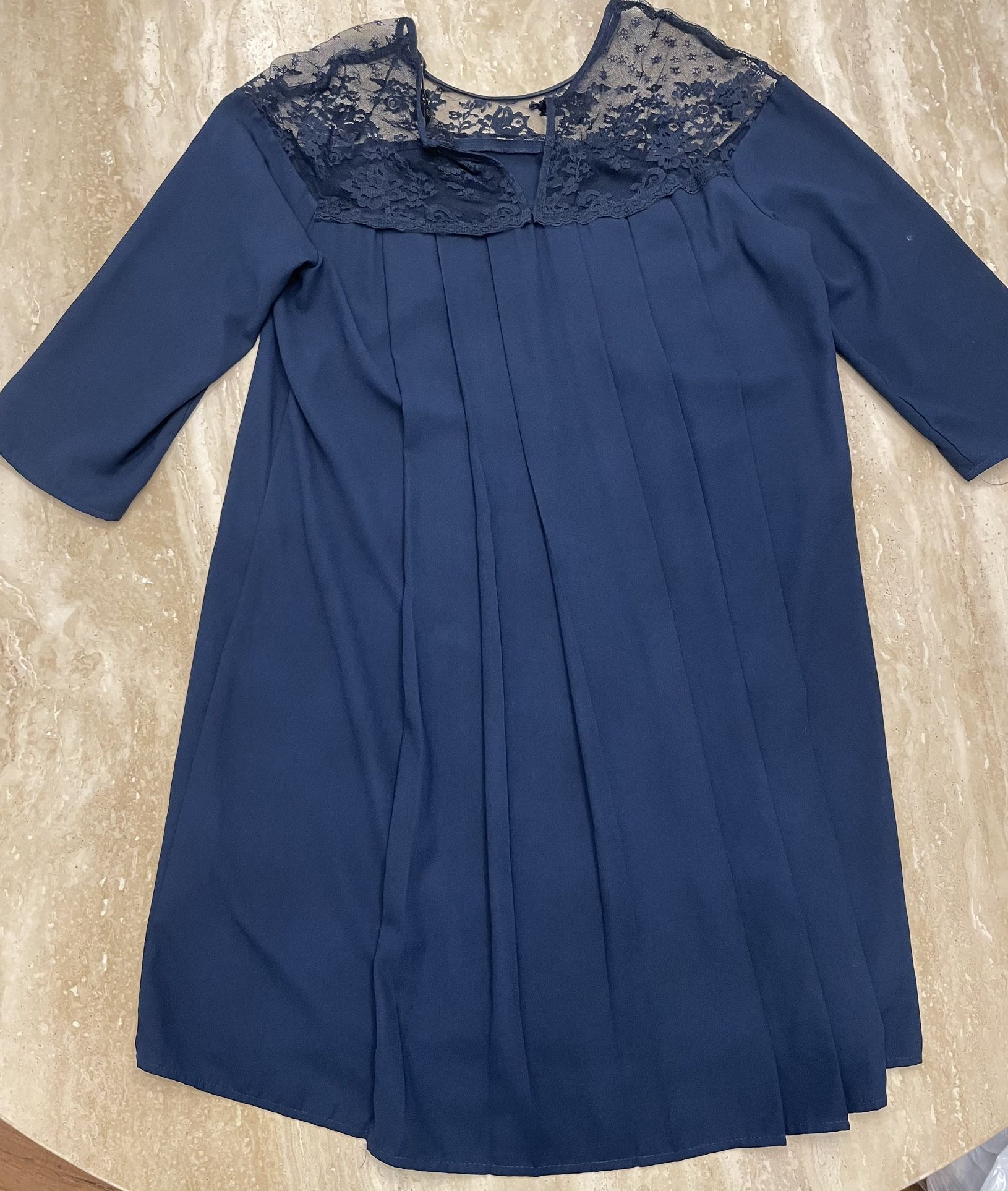 Zara Basic Blue Dress
