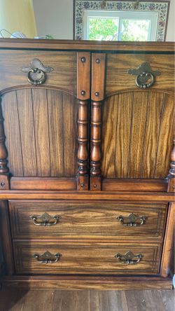 Beautiful wood dresser!