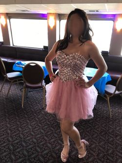 Stunning pink strapless dress! Homecoming / Prom / Party Dress