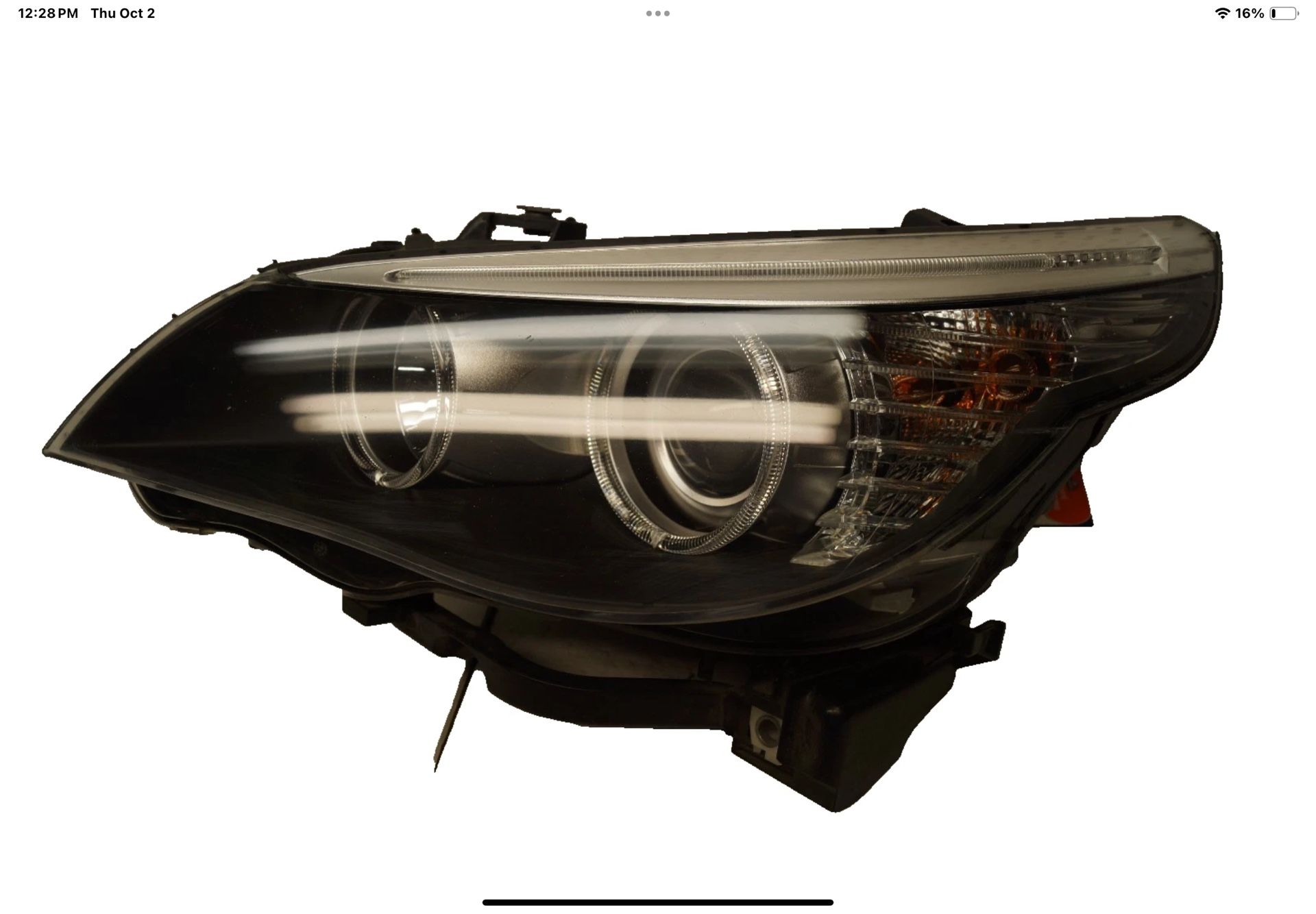 2010 BMW 5 SERIES LEFT SIDE HALOGEN HEADLIGHT LAMP OEM