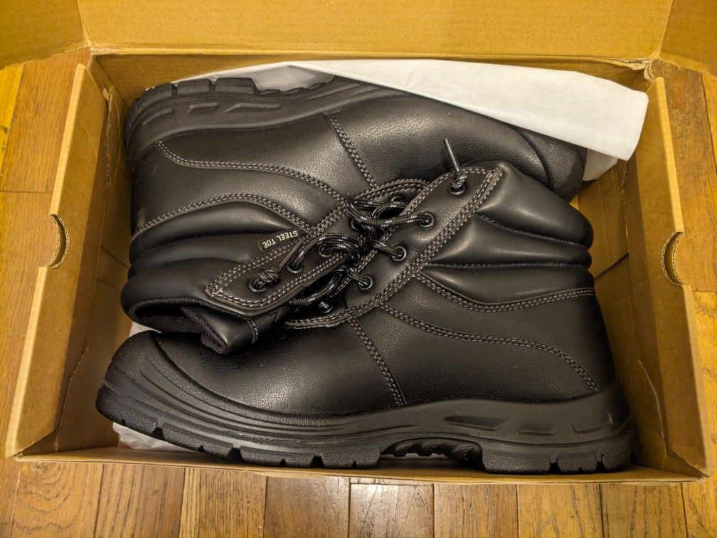 Steel Toe Work Boots - US Men's 11.0