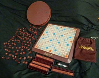 Vintage Scrabble Deluxe Edition board game