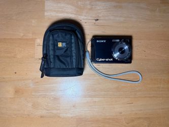 Sony Cyber-shot DSC-W80 Blue w/ Case and Battery