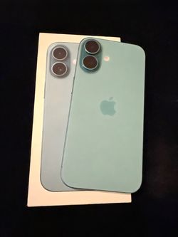 Mint Unlocked iPhone 16 128GB Teal | 100% Battery Health | Box & Accessories