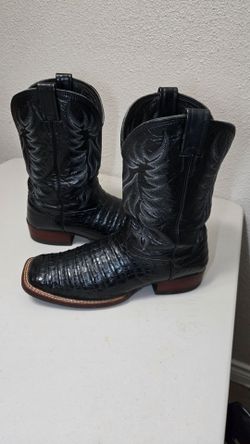 Larry Mahan Gator Belly Square toe boots