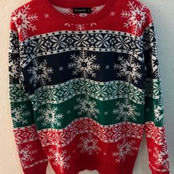 Christmas Sweater Snowflake Multicolored