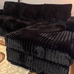 Corduroy sectional Sofa Couch (Brand New In The Box)