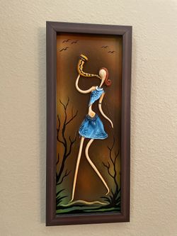 Musician Lady Painting