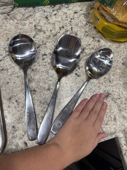 Stainless Steel Serving Spoon Set of 3