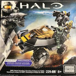 HALO MEGA BLOKS CONSTRUX CNG66 GAUSSHOG ATTACK FEAT. MASTER CHIEF & ARBITER