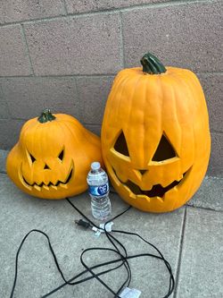 Large Scary light up jack o lantern $30 each