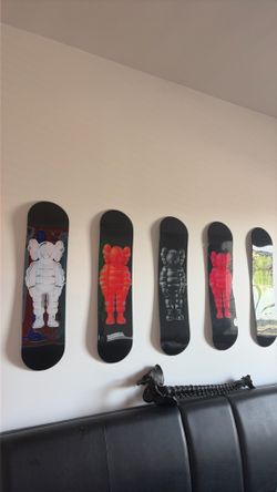 Kaws skate board wall art $250