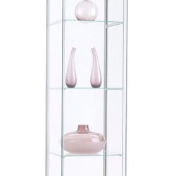IKEA Detolf Glass Cabinet Beech Color- New In Box