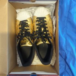 Gold Adidas Shoes