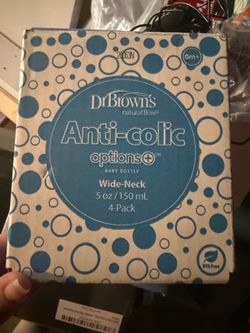 Dr. Brown's Anti-Colic Wide-Neck Baby Bottles 4-Pack
