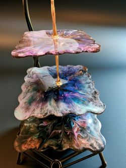 3-Tier Resin Art Serving Stand