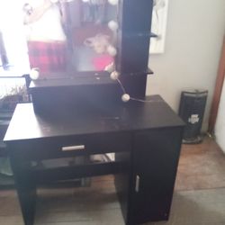Black make up vanity