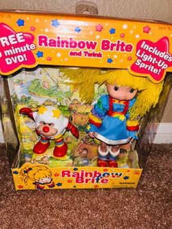 Rainbow Brite and Twink Doll Set with Light-Up Sprite